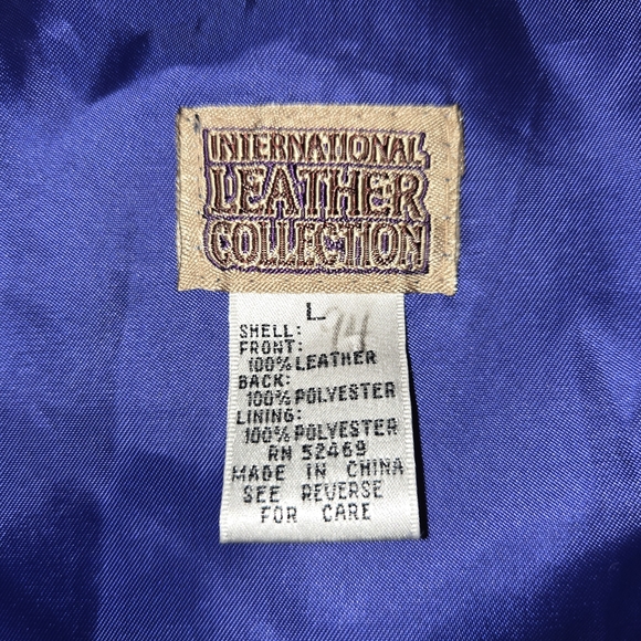 Vintage International Leather Purple Suede Women's Vest - Picture 7 of 7